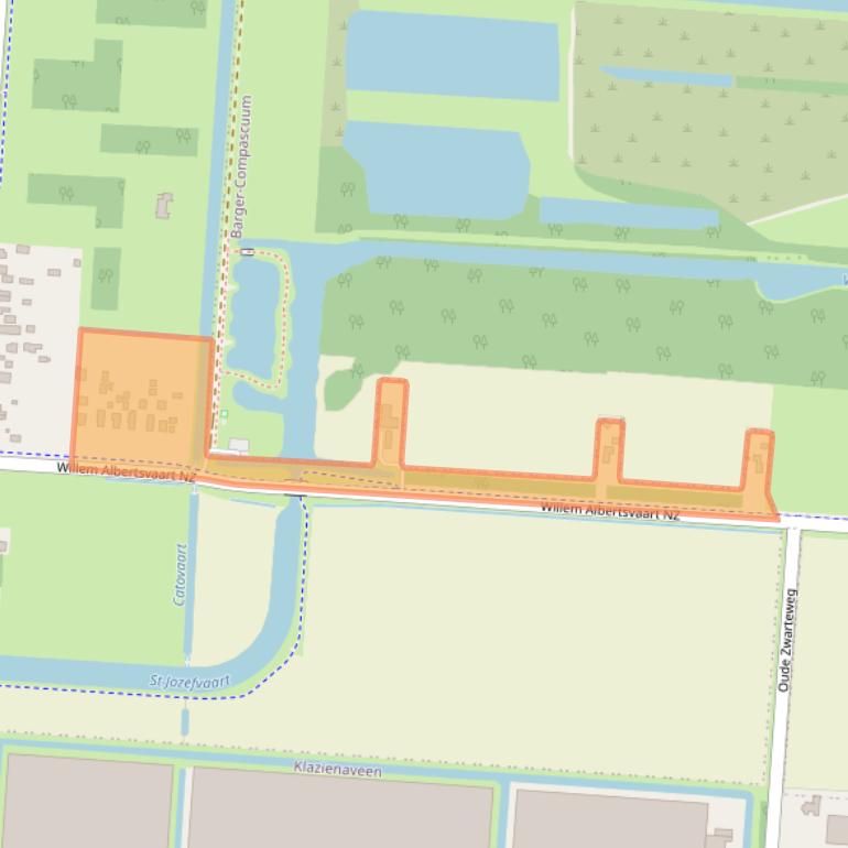 Kaart van postcodegebied 7889TS.