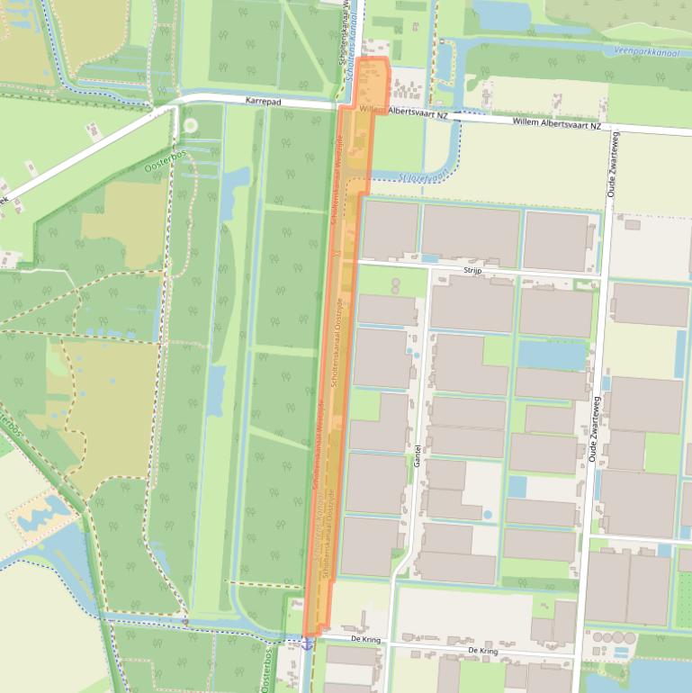 Kaart van postcodegebied 7889VA.