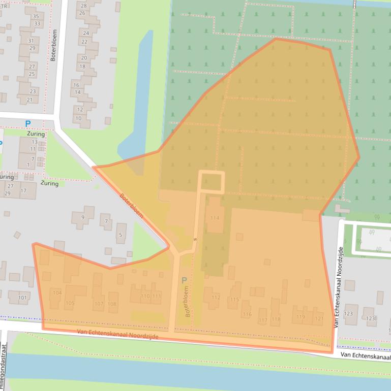 Kaart van postcodegebied 7891AE.