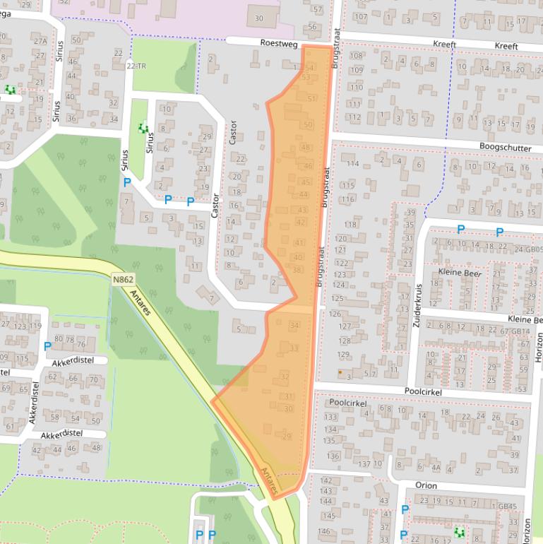 Kaart van postcodegebied 7891AR.