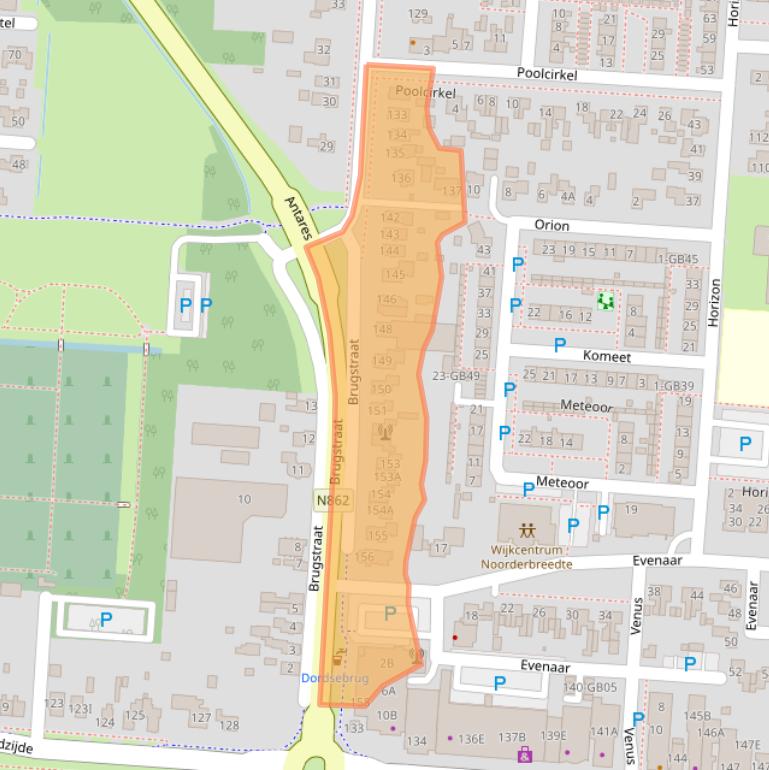 Kaart van postcodegebied 7891AV.