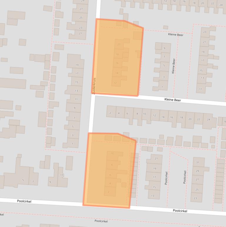 Kaart van postcodegebied 7891BK.