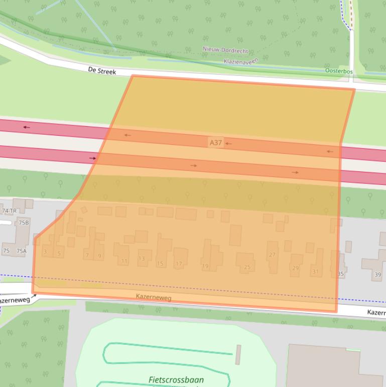 Kaart van postcodegebied 7891BM.