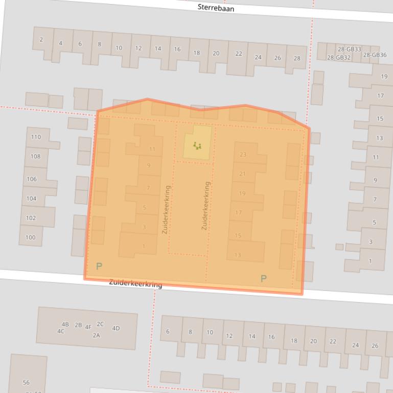Kaart van postcodegebied 7891BV.