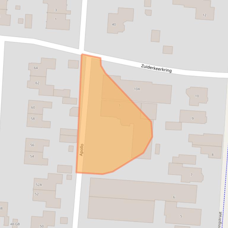 Kaart van postcodegebied 7891BX.