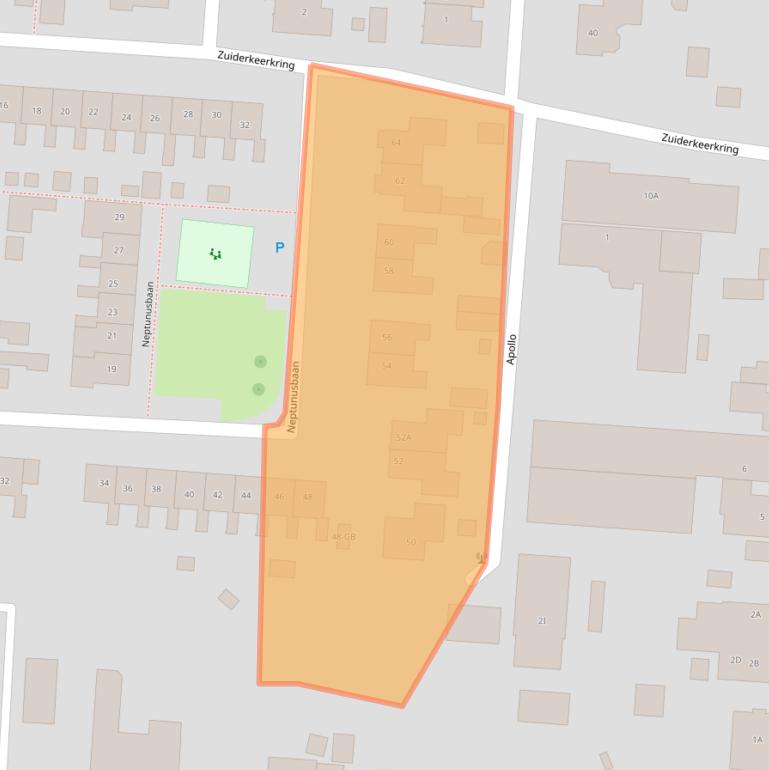 Kaart van postcodegebied 7891CC.