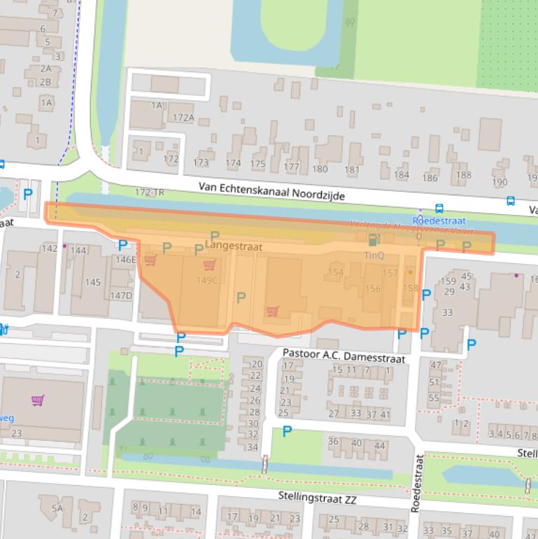 Kaart van postcodegebied 7891GK.