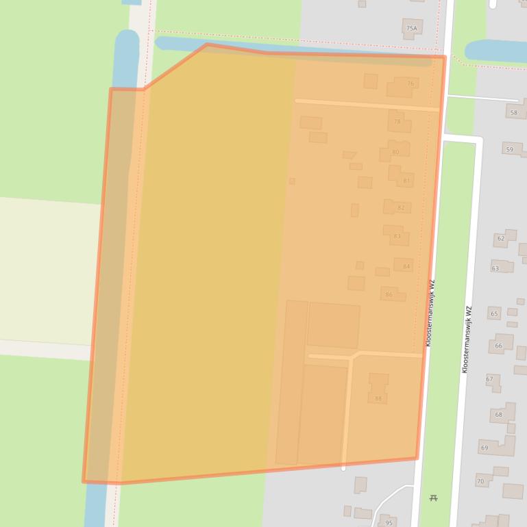 Kaart van postcodegebied 7891HJ.