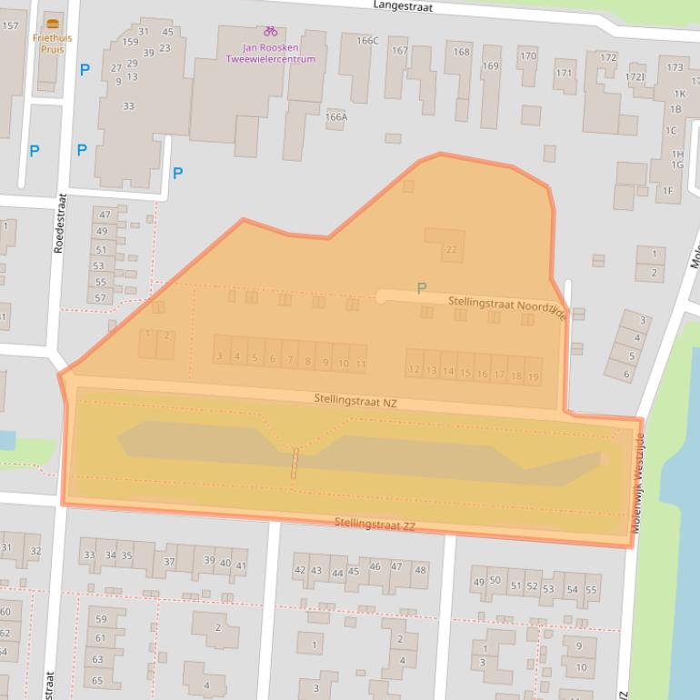 Kaart van postcodegebied 7891HW.