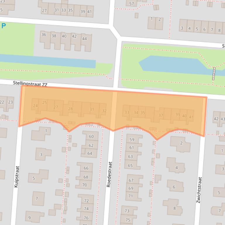 Kaart van postcodegebied 7891JB.