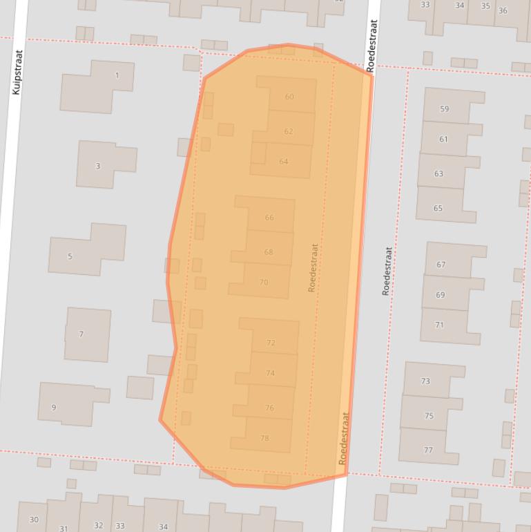 Kaart van postcodegebied 7891JK.