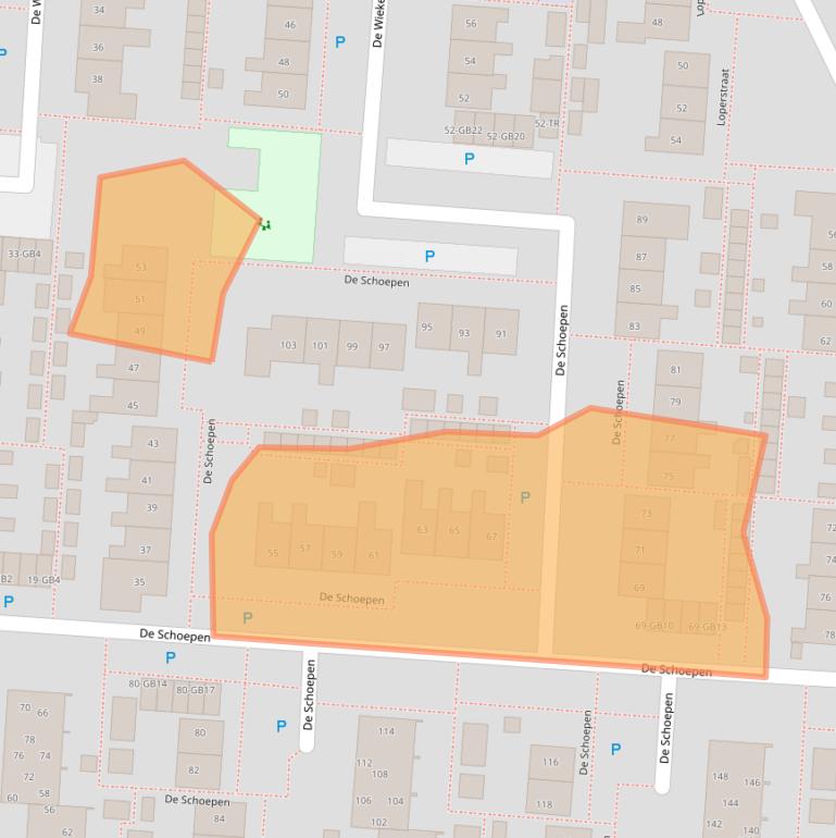 Kaart van postcodegebied 7891KB.