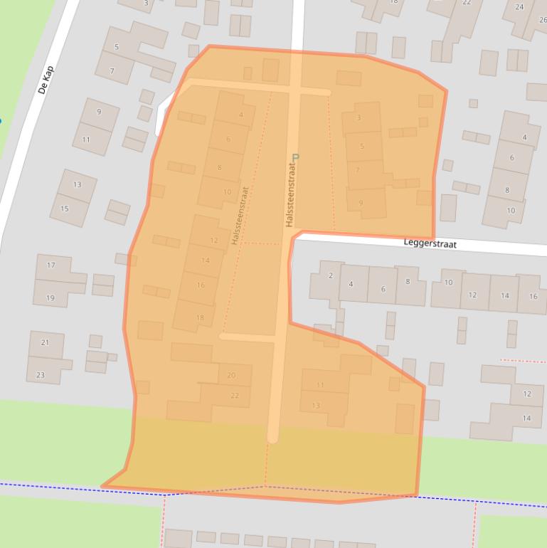 Kaart van postcodegebied 7891KT.