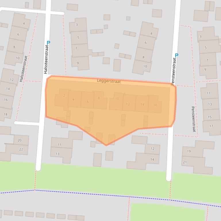Kaart van postcodegebied 7891KX.