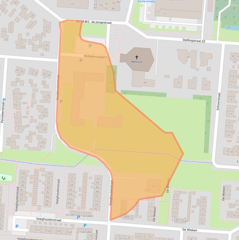 Kaart van postcodegebied 7891LA.