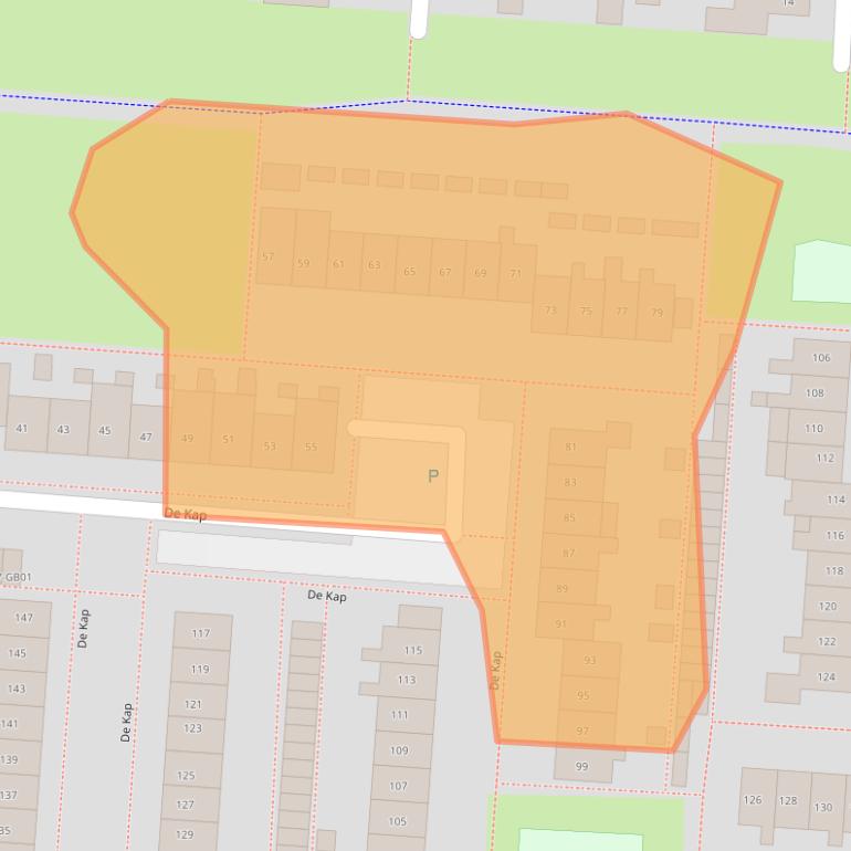 Kaart van postcodegebied 7891LP.