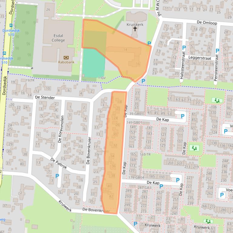 Kaart van postcodegebied 7891LX.