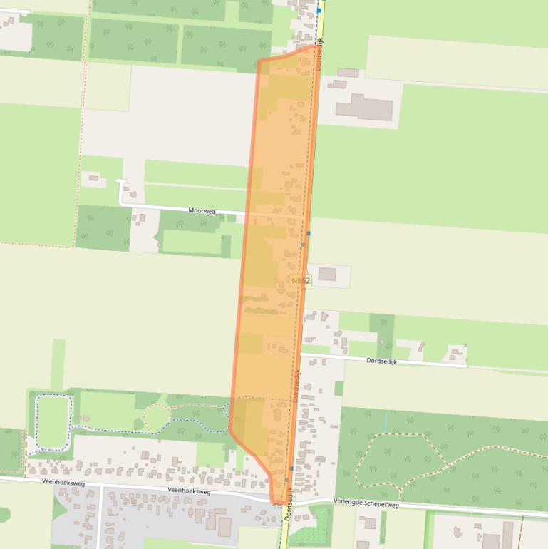 Kaart van postcodegebied 7891NN.