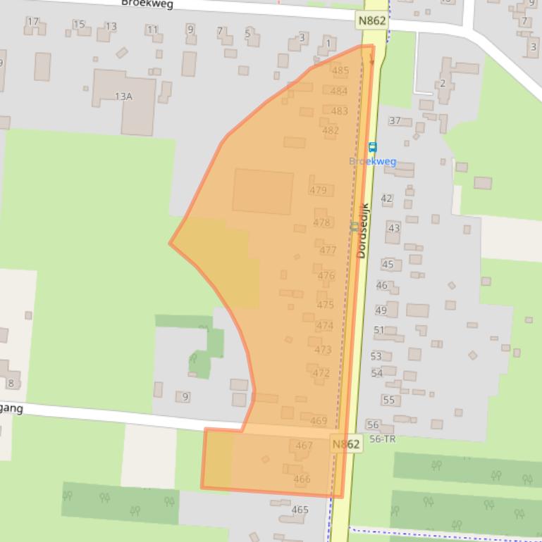 Kaart van postcodegebied 7891NR.