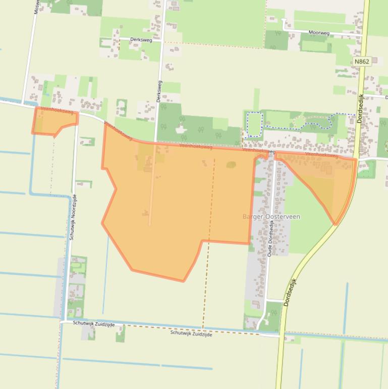 Kaart van postcodegebied 7891NW.