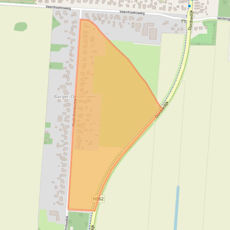 Kaart van postcodegebied 7891PA.