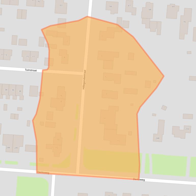 Kaart van postcodegebied 7891PJ.