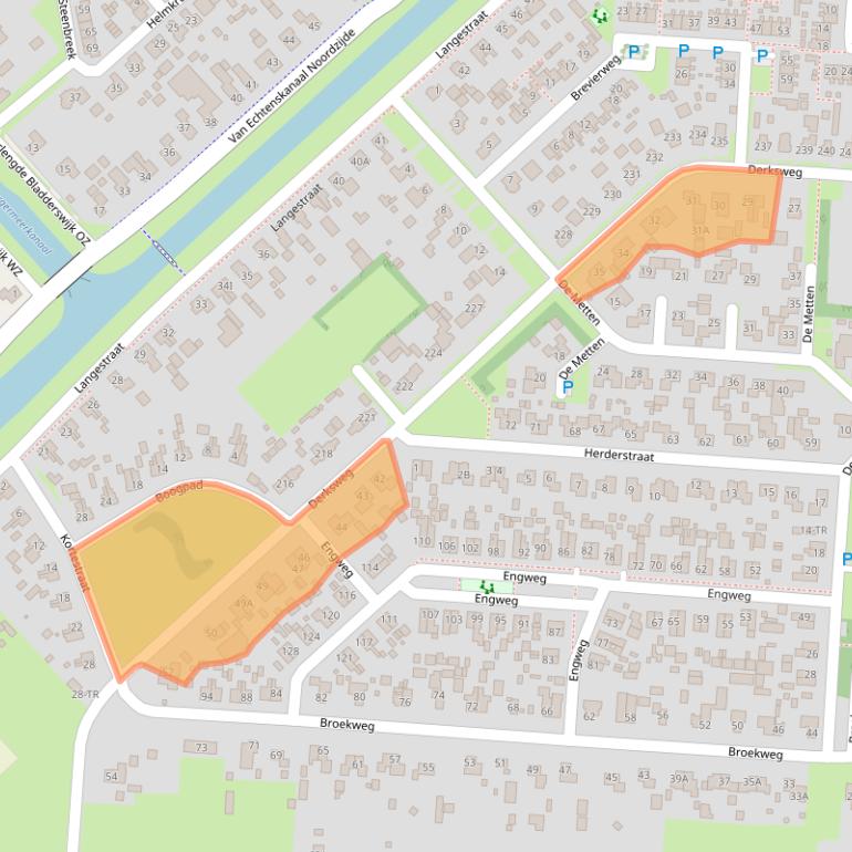 Kaart van postcodegebied 7891PL.