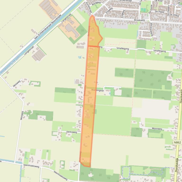 Kaart van postcodegebied 7891PM.