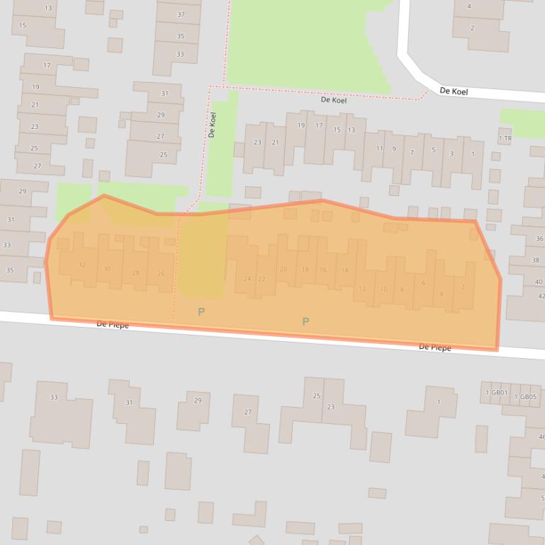 Kaart van postcodegebied 7891SN.