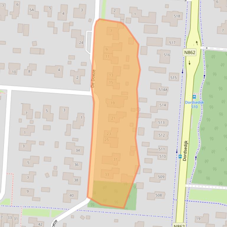 Kaart van postcodegebied 7891SP.