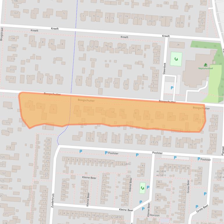 Kaart van postcodegebied 7891TN.