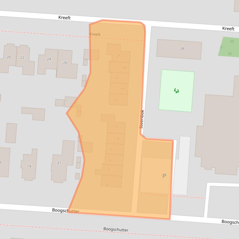 Kaart van postcodegebied 7891TR.