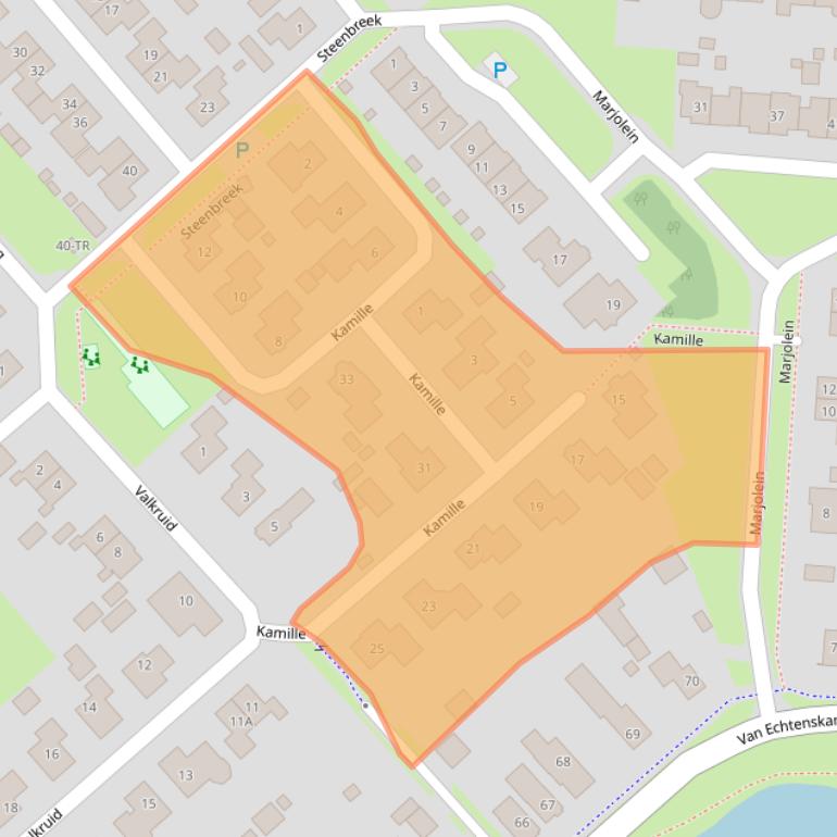 Kaart van postcodegebied 7891WD.