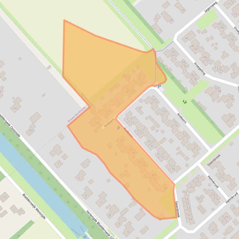 Kaart van postcodegebied 7891WP.