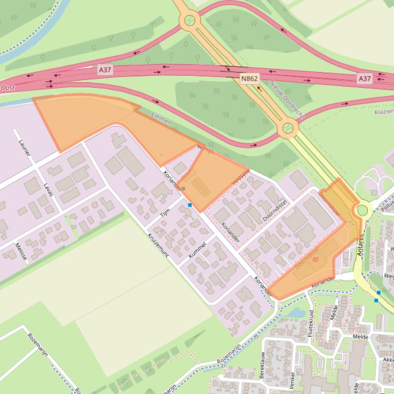 Kaart van postcodegebied 7891WS.