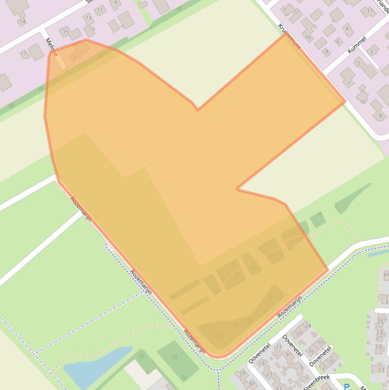 Kaart van postcodegebied 7892AK.