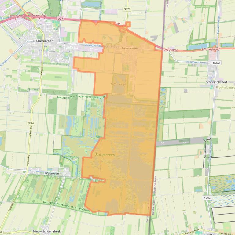 Kaart van postcodegebied 7894.