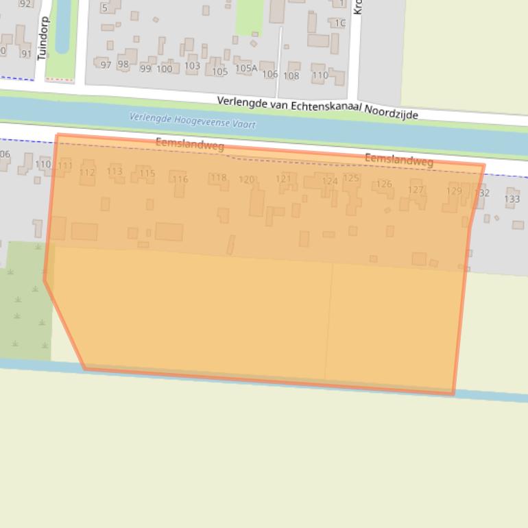 Kaart van postcodegebied 7894AG.