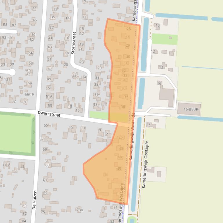 Kaart van postcodegebied 7894AL.