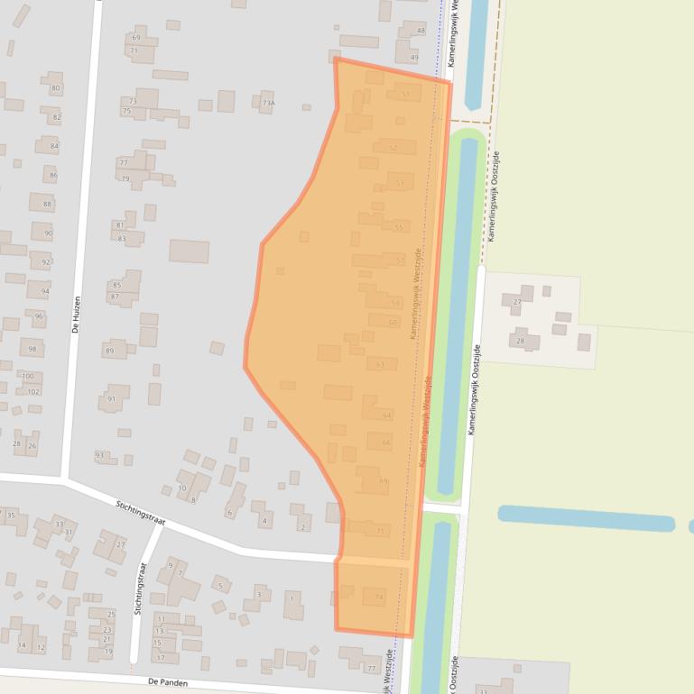 Kaart van postcodegebied 7894AM.