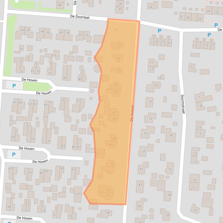 Kaart van postcodegebied 7894BL.