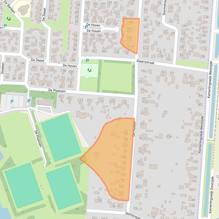 Kaart van postcodegebied 7894BM.