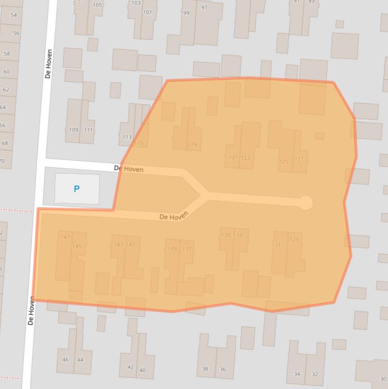 Kaart van postcodegebied 7894BS.