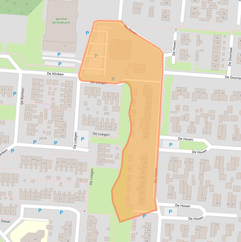 Kaart van postcodegebied 7894BT.