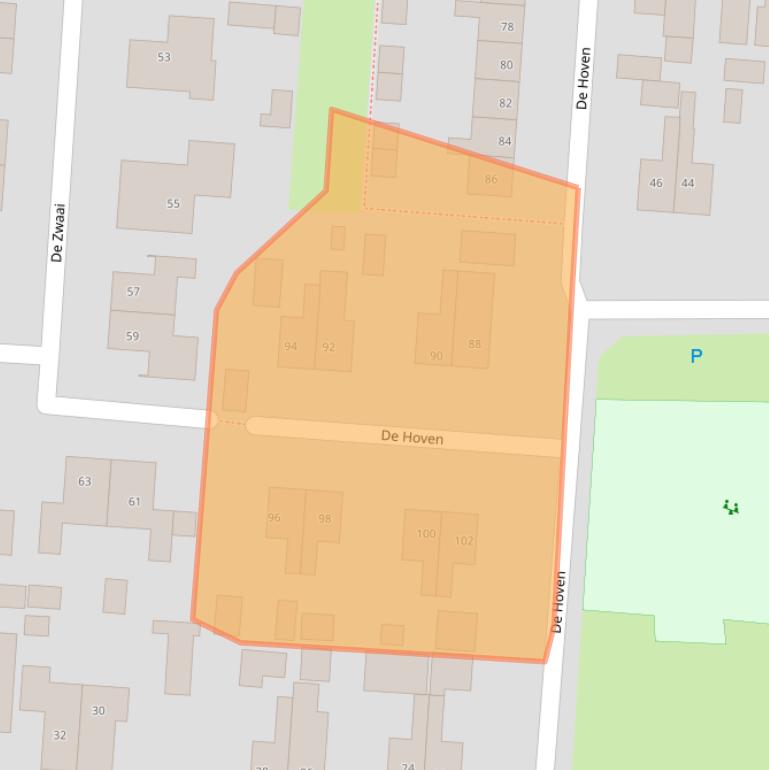 Kaart van postcodegebied 7894BW.