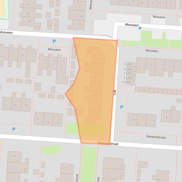 Kaart van postcodegebied 7894CC.