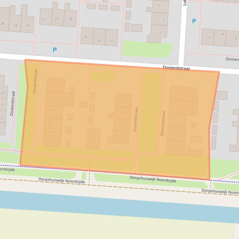 Kaart van postcodegebied 7894CP.
