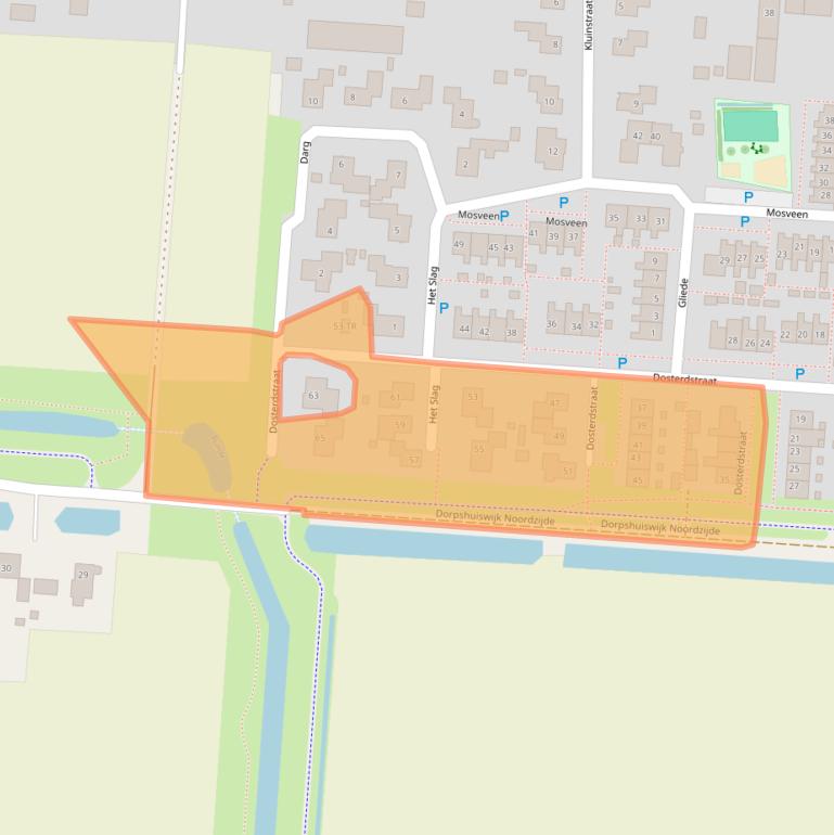 Kaart van postcodegebied 7894CR.