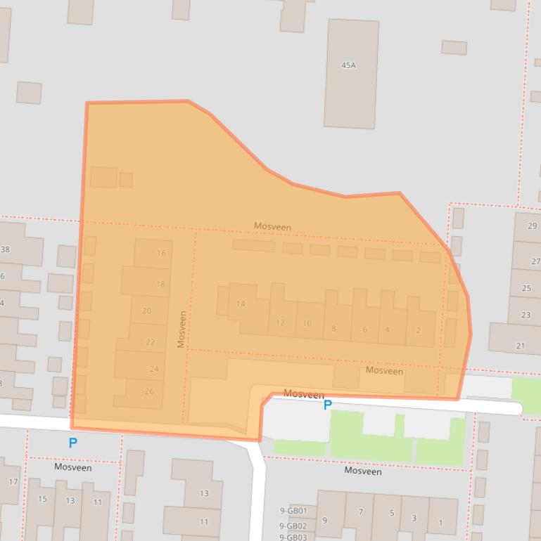 Kaart van postcodegebied 7894CX.
