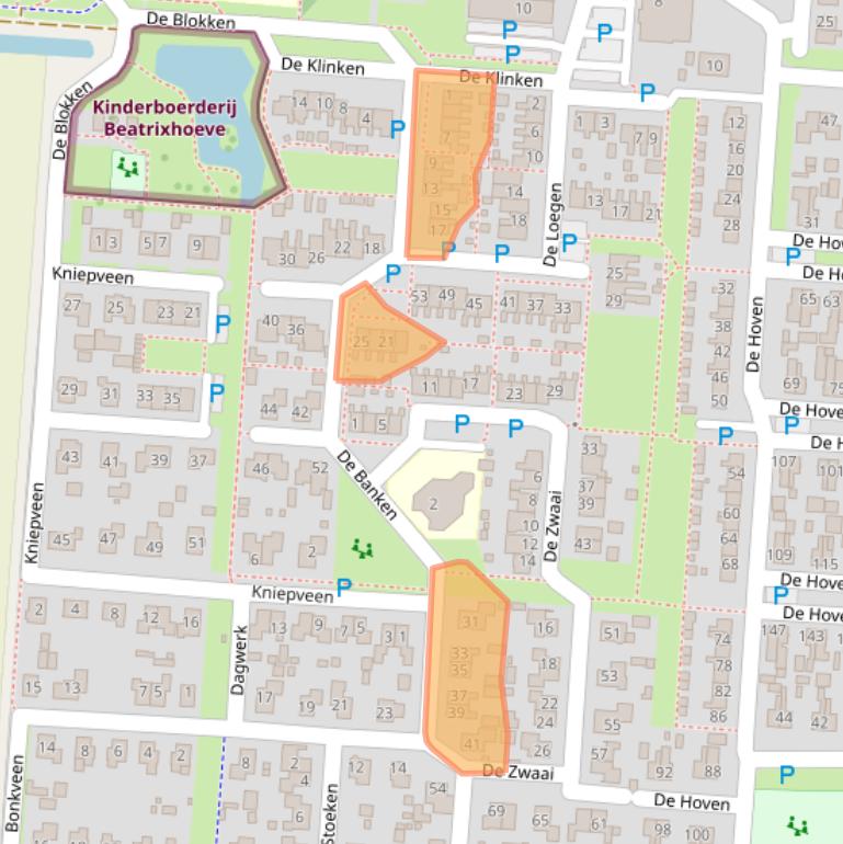 Kaart van postcodegebied 7894DC.